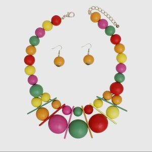 Colorful Beaded Necklace Set